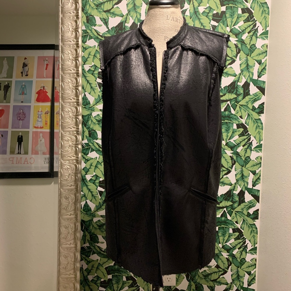 Luxe suede winter vest